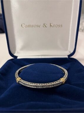 Camrose & Kross Two-Tone Silver and Gold Bangle Bracelet